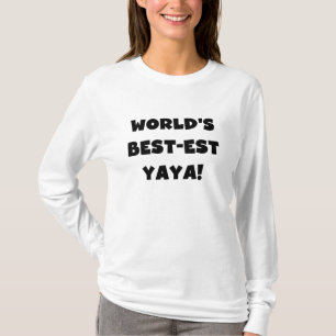 Die besten Yaya-Geschenke der Black Text World T-Shirt