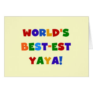 Die besten Yaya-Geschenke der Welt in hellen Farbe