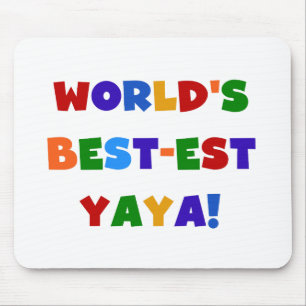 Die besten Yaya-Geschenke der Welt in hellen Farbe Mousepad
