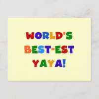 Die besten Yaya-Geschenke der Welt in hellen Farbe
