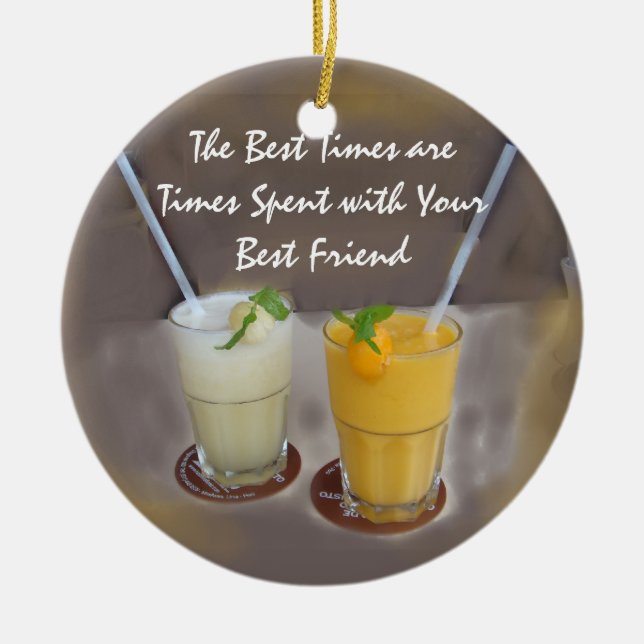 Die besten Zeiten betragen Zeiten mit Ihrem besten Keramikornament (Vorne)