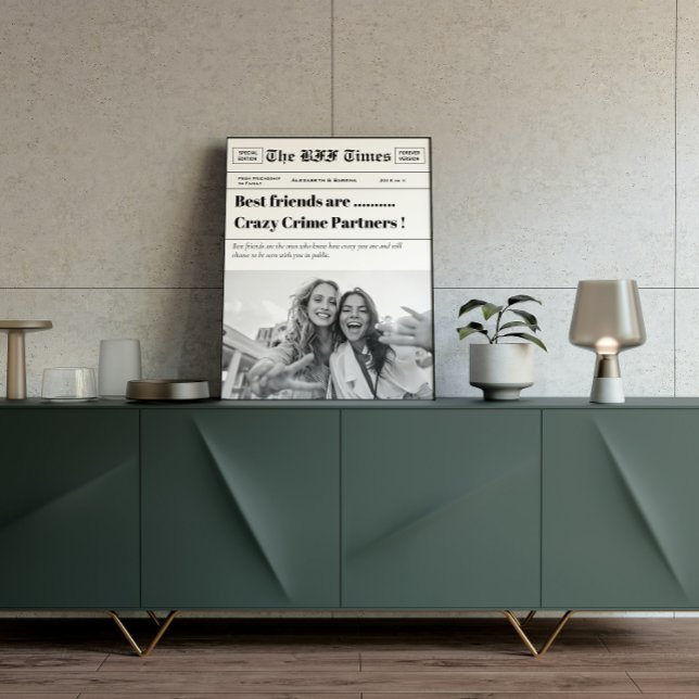 Die BestFriend Times Zeitungen einzigartig persona Poster (Von Creator hochgeladen)