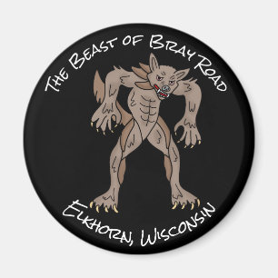 Die Bestie der Bray Road   Wisconsin Werewolf Magnet
