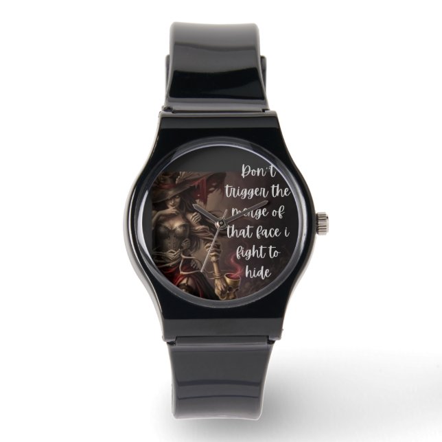 Die Bestie hinter meiner Maske Armbanduhr (Vorderseite)