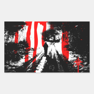 Die Bestie im Inneren Rechteckiger Aufkleber