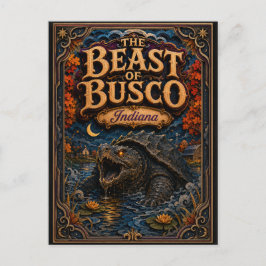 Die Bestie von Busco Indiana Popcut Legenden Postkarte
