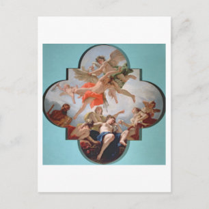 Die Bestrafung von Cupid (Öl auf Leinwand) Postkarte