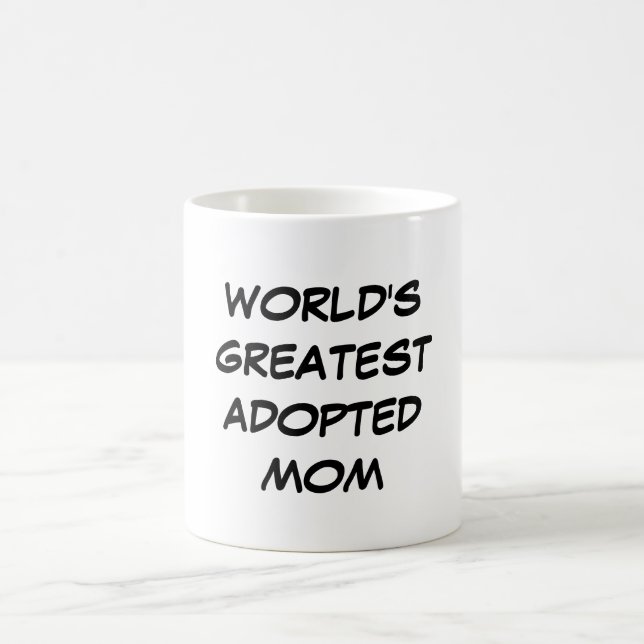 Die bestste adoptierte Mama-" Tasse "der Welt (Mittel)