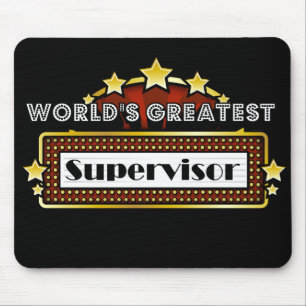 Die bestste Aufsichtskraft der Welt Mousepad