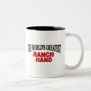 Die bestste die Ranch-Hand der Welt Zweifarbige Tasse