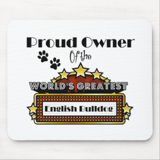 Die bestste englische Bulldogge der stolze Mousepad