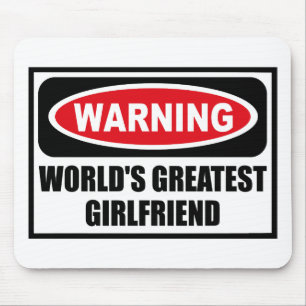 Die BESTSTE FREUNDIN Mousepad der warnende WELT
