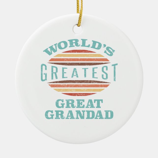 Die Bestste Großmutter der Welt Keramik Ornament (Vorne)