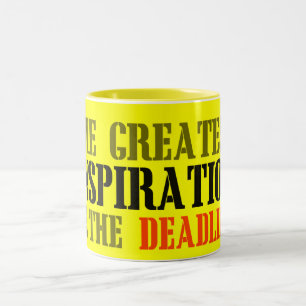 DIE BESTSTE INSPIRATION IST FRIST LUSTIGES MEME ZWEIFARBIGE TASSE