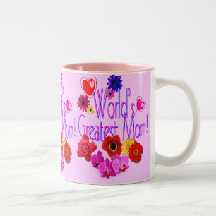 Die bestste Mama der Welt! Zweifarbige Tasse