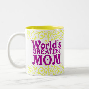 Die bestste Mama und der Lehrer der Welt Zweifarbige Tasse