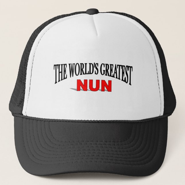 Die bestste Nonne der Welt Truckerkappe (Vorderseite)