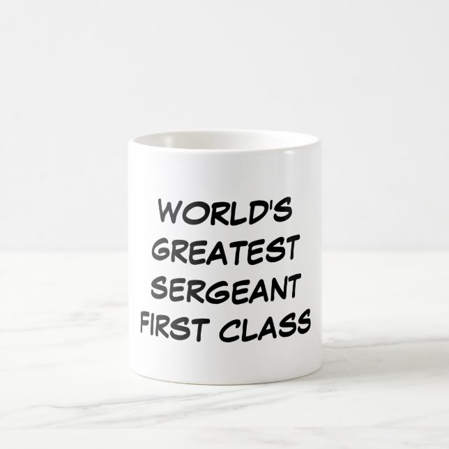 "Die bestste Tasse Sergeant-erste Klasse der Welt" (Mittel)