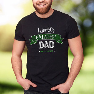 Die Bestste Vater der Grünen beängstigende Typogra T-Shirt