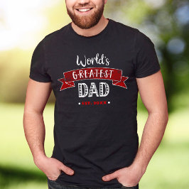 Die Bestste Vater der Roten Welt beängstigende Typ T-Shirt