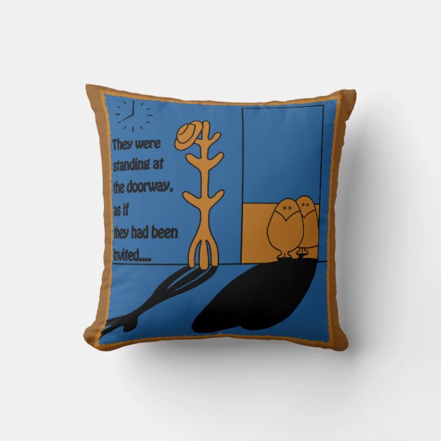 Die Besucher Kissen (Vorderseite)