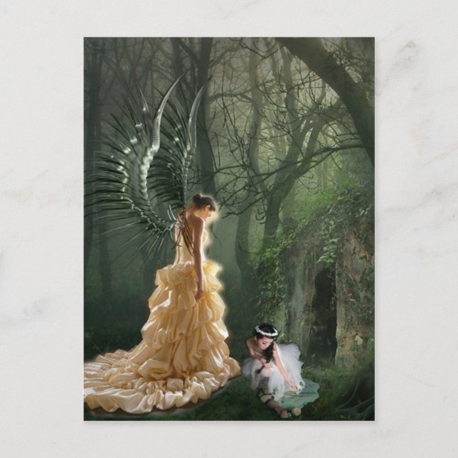 DIE BESUCHUNG POSTKARTE (Vorderseite)