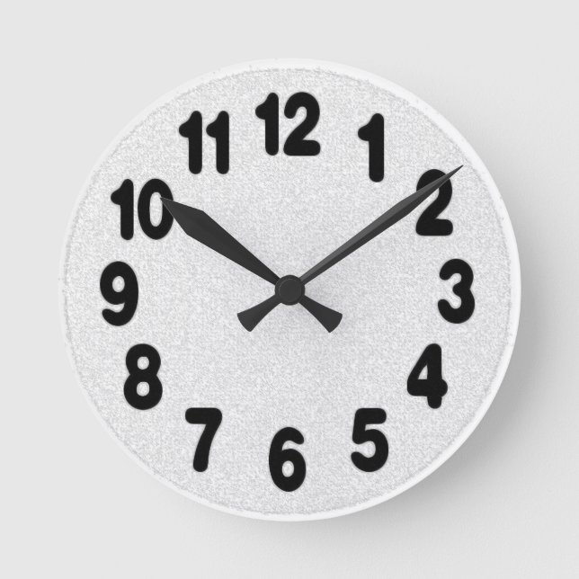 Die Betonuhr Runde Wanduhr (Vorderseite)