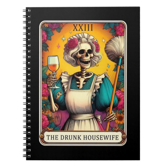 Die Betrunkene Tarot Card Collection Notizblock (Vorderseite)