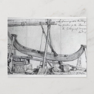 Die bewegten eisernen Girders bauten den Jäger Postkarte