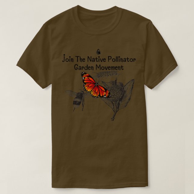 Die Bewegung der Ureinwohner des Pollinatorgartens T-Shirt (Design vorne)