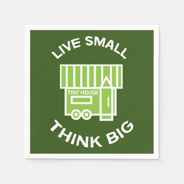 Die Bewegung des kleinen Hauses - kleine Häuser -  Serviette (Vorderseite)