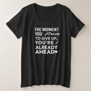 Die Bewegung, die Sie Gymnastik motivieren, zitier Große Größe T-Shirt