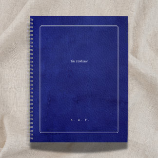 Die Beweise | Indigo-Leder & Silber-Gelehrter Notizbuch