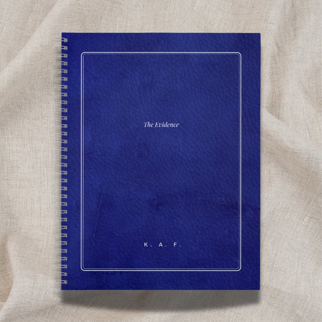 Die Beweise | Indigo-Leder & Silber-Gelehrter Notizbuch (Von Creator hochgeladen)