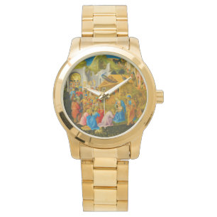 Die Bewunderung der Krippe von Magi Armbanduhr