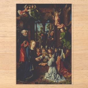 Die Bewunderung des christlichen Kindes Acryleinladungen