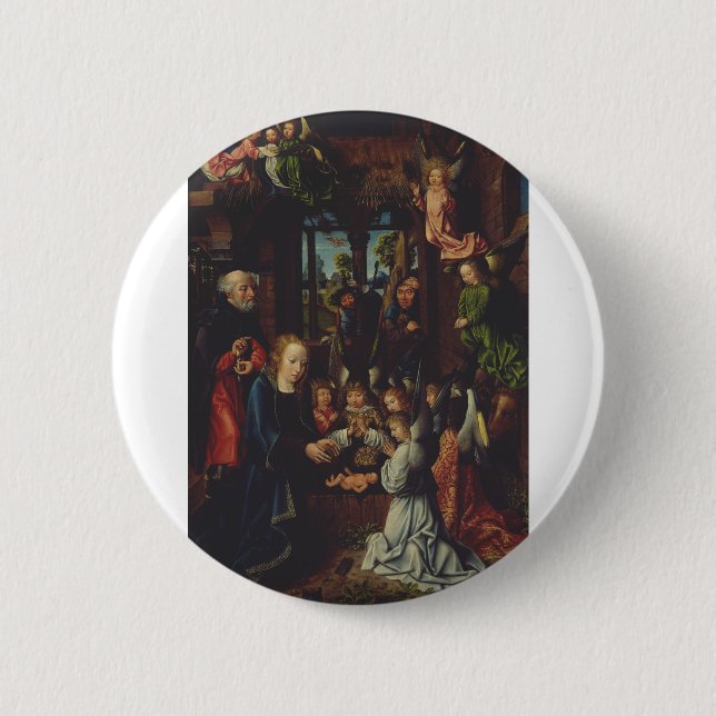 Die Bewunderung des christlichen Kindes Button (Vorderseite)