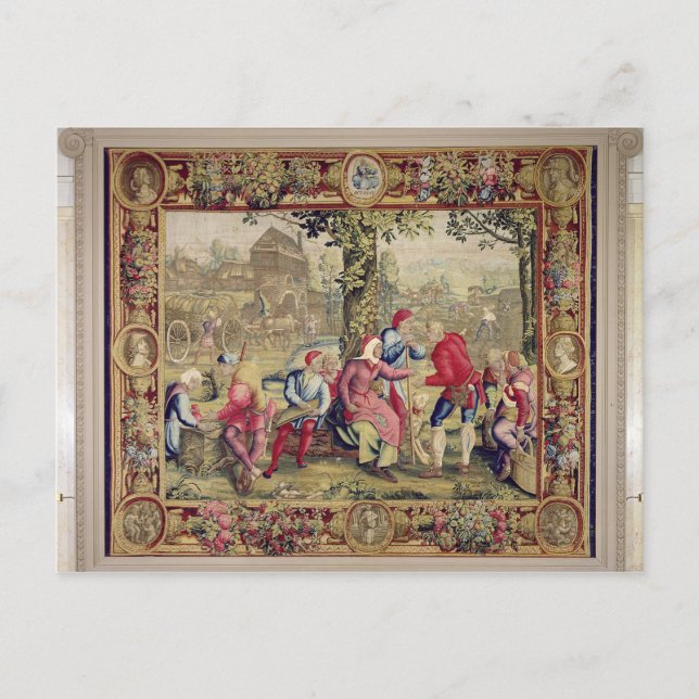 Die Bezahlung der Harvesters, Gobelins Workshop Postkarte (Vorderseite)