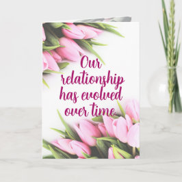 Die Beziehung hat sich entwickelt - Muttertag Dankeskarte