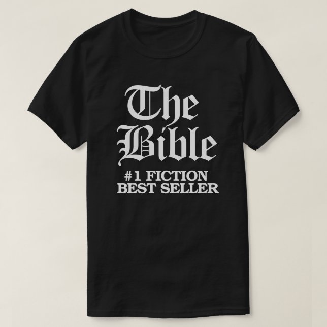 Die Bibel: #1 Fiktion Bester Verkäufer T-Shirt (Design vorne)