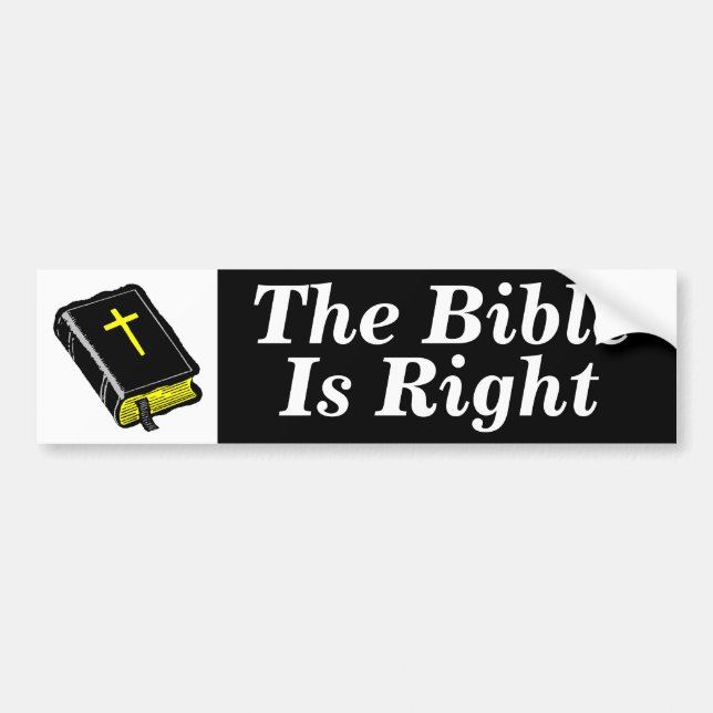 Die Bibel ist richtig Autoaufkleber (Vorne)