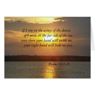 Die Bibel Psalm 139:9-10-Visitenkarte