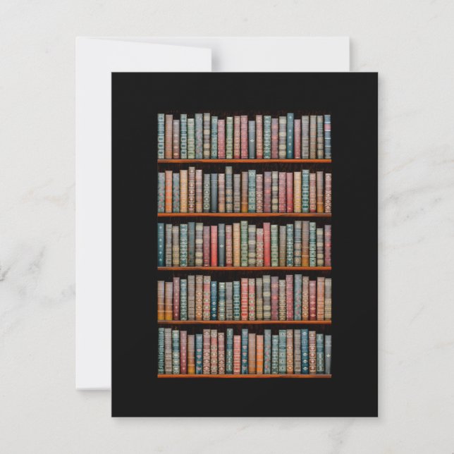 Die Bibliothek Dankeskarte (Vorderseite)