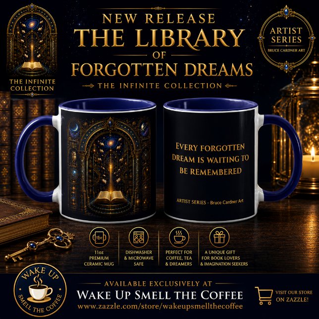 Die Bibliothek der vergessenen Träume Tasse (Von Creator hochgeladen)