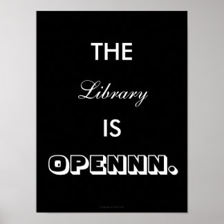 Die Bibliothek ist offen - Poster