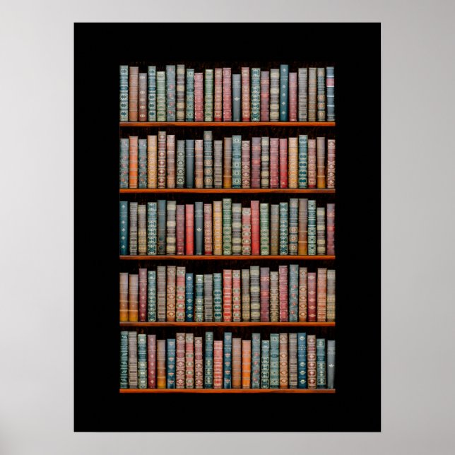 Die Bibliothek Poster (Vorne)