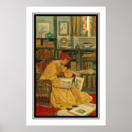 Die Bibliothek von Elizabeth Shippen Green Poster