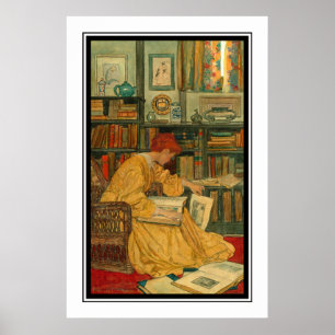 Die Bibliothek von Elizabeth Shippen Green Poster