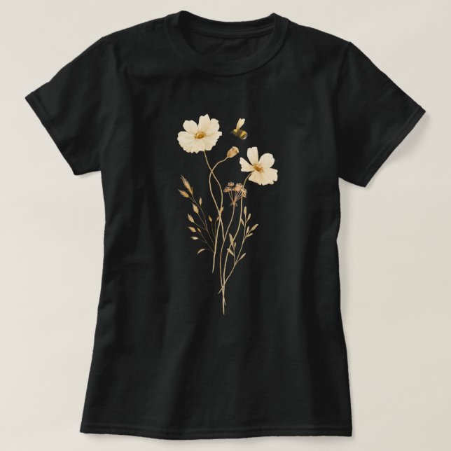 Die Biene und die Blume T-Shirt (Design vorne)