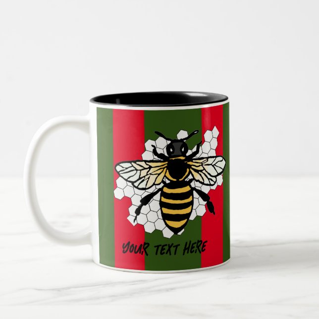 Die Biene Zweifarbige Tasse (Links)